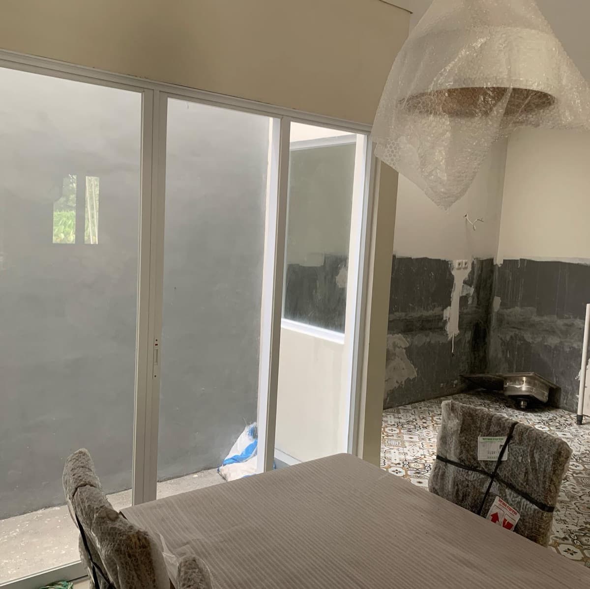 Site photo: bathroom and kitchen finishing